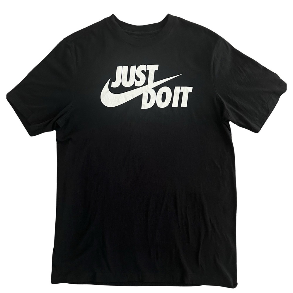 Nike Just Do It Men's M Black Graphic T-Shirt JDI
